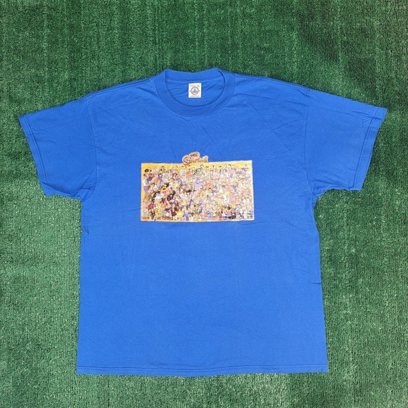 Vintage The Simpsons Shirt Size XL Blue Homer Bart Springfield Y2k AS IS - Picture 2 of 8